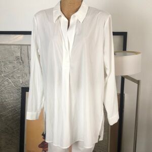 ruti White Long Sleeve Blouse size M-L